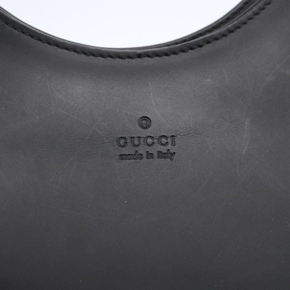 GUCCI Shoulder Bag Leather Black 001 3778 1705 Auth 147857