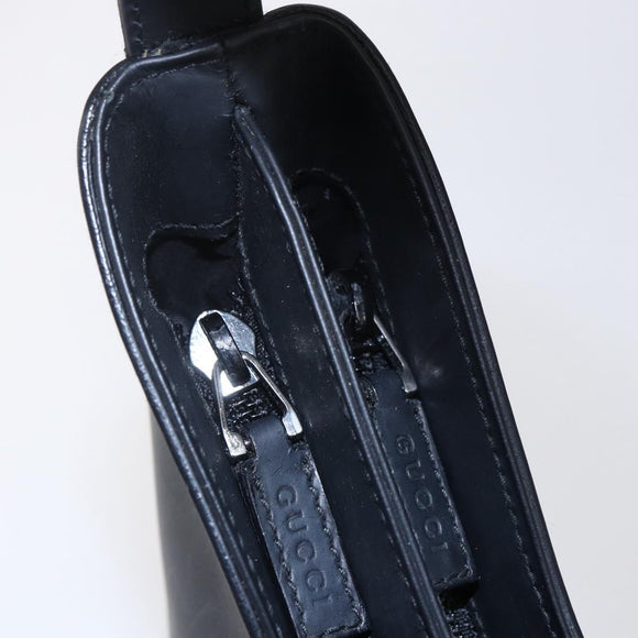 GUCCI Shoulder Bag Leather Black 001 3778 1705 Auth 147857