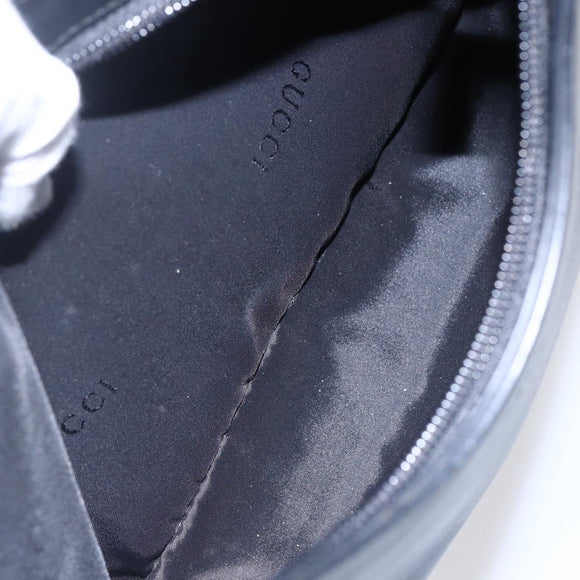 GUCCI Shoulder Bag Leather Black 001 3778 1705 Auth 147857