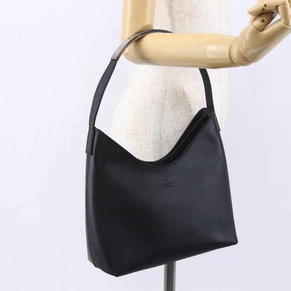 GUCCI Shoulder Bag Leather Black 001 3778 1705 Auth 147857