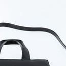 GUCCI Hand Bag Enamel 2way Black Silver 000 2058 0504 5 Auth 147858-15