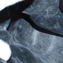 GUCCI Hand Bag Enamel 2way Black Silver 000 2058 0504 5 Auth 147858-21