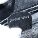 GUCCI Hand Bag Enamel 2way Black Silver 000 2058 0504 5 Auth 147858-12