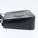 GUCCI Hand Bag Enamel 2way Black Silver 000 2058 0504 5 Auth 147858-3