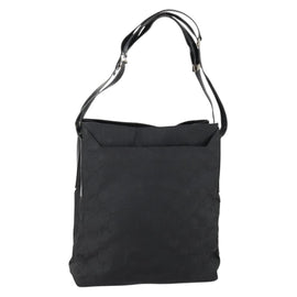 GUCCI GG Canvas Shoulder Bag Black Auth 147859