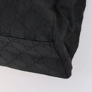 GUCCI GG Canvas Shoulder Bag Black Auth 147859-15
