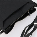 GUCCI GG Canvas Shoulder Bag Black Auth 147859-6
