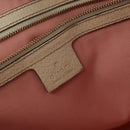 GUCCI GG Canvas Sherry Line Tote Bag Gold Pink khaki 137396 Auth 147863-18