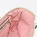 GUCCI GG Canvas Sherry Line Tote Bag Gold Pink khaki 137396 Auth 147863-19