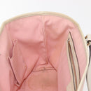 GUCCI GG Canvas Sherry Line Tote Bag Gold Pink khaki 137396 Auth 147863-20