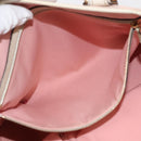 GUCCI GG Canvas Sherry Line Tote Bag Gold Pink khaki 137396 Auth 147863-22