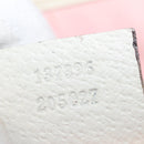 GUCCI GG Canvas Sherry Line Tote Bag Gold Pink khaki 137396 Auth 147863-12