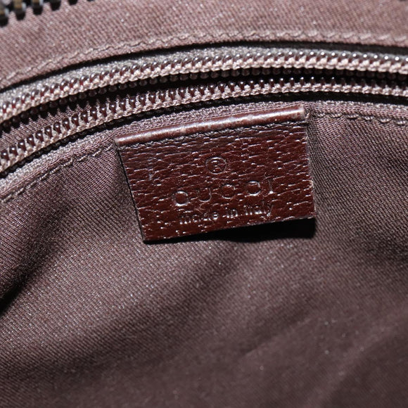 GUCCI GG Canvas Shoulder Bag Beige Silver 122793 Auth 147865