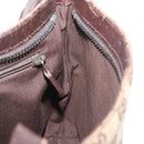 GUCCI GG Canvas Shoulder Bag Beige Silver 122793 Auth 147865-22