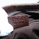 GUCCI GG Canvas Shoulder Bag Beige Silver 122793 Auth 147865-12