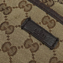 GUCCI GG Canvas Shoulder Bag Beige Silver 122793 Auth 147867-14