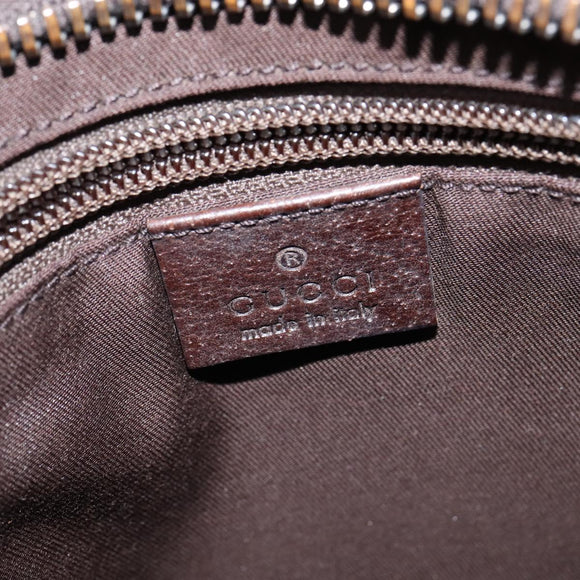 GUCCI GG Canvas Shoulder Bag Beige Silver 122793 Auth 147867