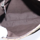 GUCCI GG Canvas Shoulder Bag Beige Silver 122793 Auth 147867-16