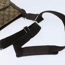 GUCCI GG Canvas Shoulder Bag Beige Silver 122793 Auth 147867-7