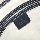 GUCCI GG Supreme Shoulder Bag PVC Navy Silver 201446 Auth 147869-18