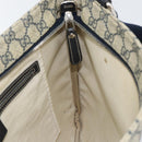 GUCCI GG Supreme Shoulder Bag PVC Navy Silver 201446 Auth 147869-19