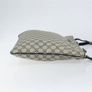 GUCCI GG Supreme Shoulder Bag PVC Navy Silver 201446 Auth 147869-3