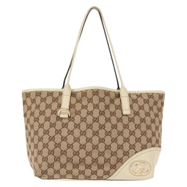 GUCCI GG Canvas Abbey Tote Bag Beige 169946 Auth 147873 - 0