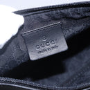 GUCCI Web Sherry Line Accessory Pouch Canvas Black Red Green 92820 Auth 147877-18