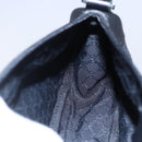 GUCCI Web Sherry Line Accessory Pouch Canvas Black Red Green 92820 Auth 147877-20