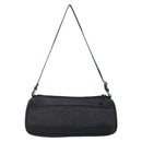 GUCCI Web Sherry Line Accessory Pouch Canvas Black Red Green 92820 Auth 147877-2