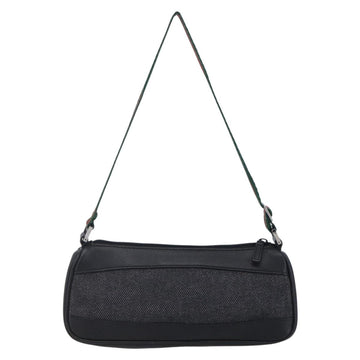 GUCCI Web Sherry Line Accessory Pouch Canvas Black Red Green 92820 Auth 147877 - 0