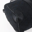 GUCCI GG Canvas Hand Bag Black Gold 000 0851 3754 Auth 147878-13