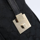 GUCCI GG Canvas Hand Bag Black Gold 000 0851 3754 Auth 147878-14