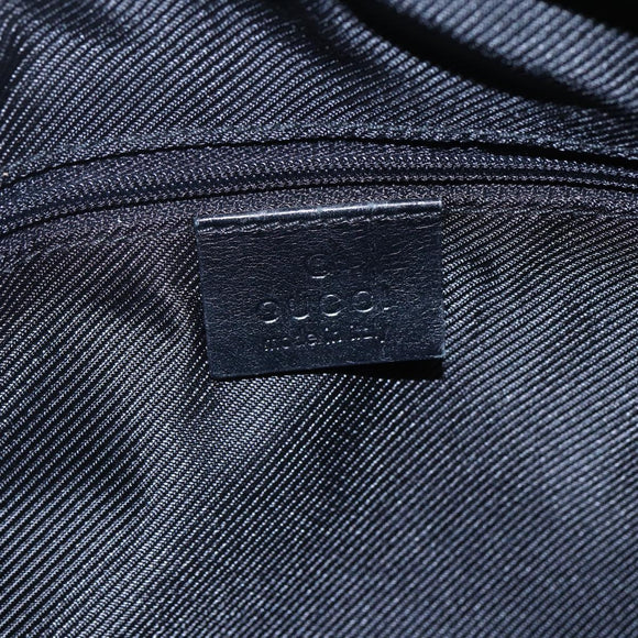 GUCCI GG Canvas Hand Bag Black Gold 000 0851 3754 Auth 147878