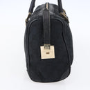 GUCCI GG Canvas Hand Bag Black Gold 000 0851 3754 Auth 147878-4
