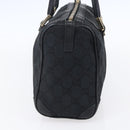 GUCCI GG Canvas Hand Bag Black Gold 000 0851 3754 Auth 147878-5