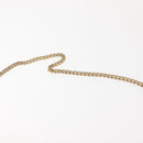 Christian Dior Trotter Canvas Chain Shoulder Bag Brown Gold Auth 147883-9