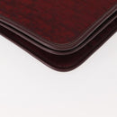 Christian Dior Trotter Canvas Chain Shoulder Bag Red Gold Auth 147884-10