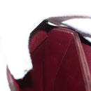 Christian Dior Trotter Canvas Chain Shoulder Bag Red Gold Auth 147884-19