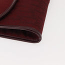 Christian Dior Trotter Canvas Chain Shoulder Bag Red Gold Auth 147885-9