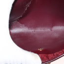 Christian Dior Trotter Canvas Chain Shoulder Bag Red Gold Auth 147885-12