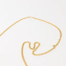 Christian Dior Trotter Canvas Chain Shoulder Bag Red Gold Auth 147885-8