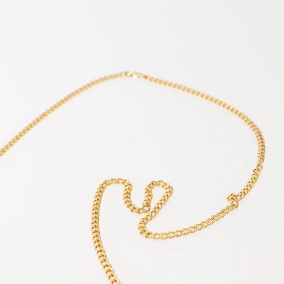 Christian Dior Trotter Canvas Chain Shoulder Bag Red Gold Auth 147885