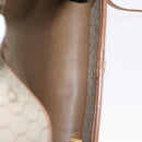 Christian Dior Honeycomb Canvas Shoulder Bag PVC Gold Beige Auth 147886-17