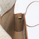 Christian Dior Honeycomb Canvas Shoulder Bag PVC Gold Beige Auth 147886-18