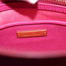 Miu Miu Madras Hand Bag Leather Pink Gold Auth 147888-19