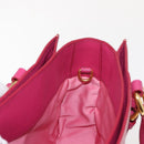 Miu Miu Madras Hand Bag Leather Pink Gold Auth 147888-20