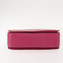 Miu Miu Madras Hand Bag Leather Pink Gold Auth 147888-5