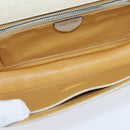 CELINE Shoulder Bag Leather Beige Gold Auth 147891-10