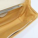 CELINE Shoulder Bag Leather Beige Gold Auth 147891-20